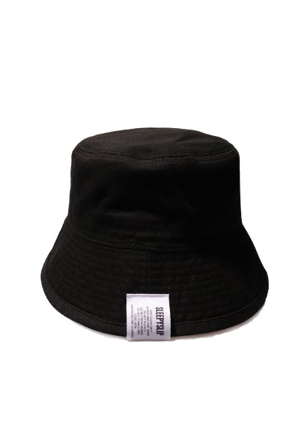 [unisex]22 PIGMENT BLACK BUCKET HAT
