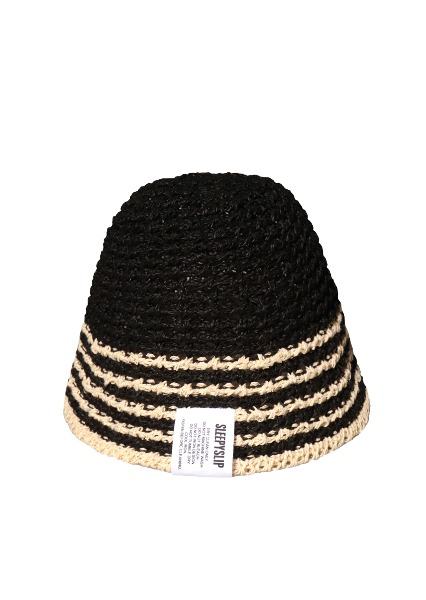 CORSICA BLACK BUCKET HAT